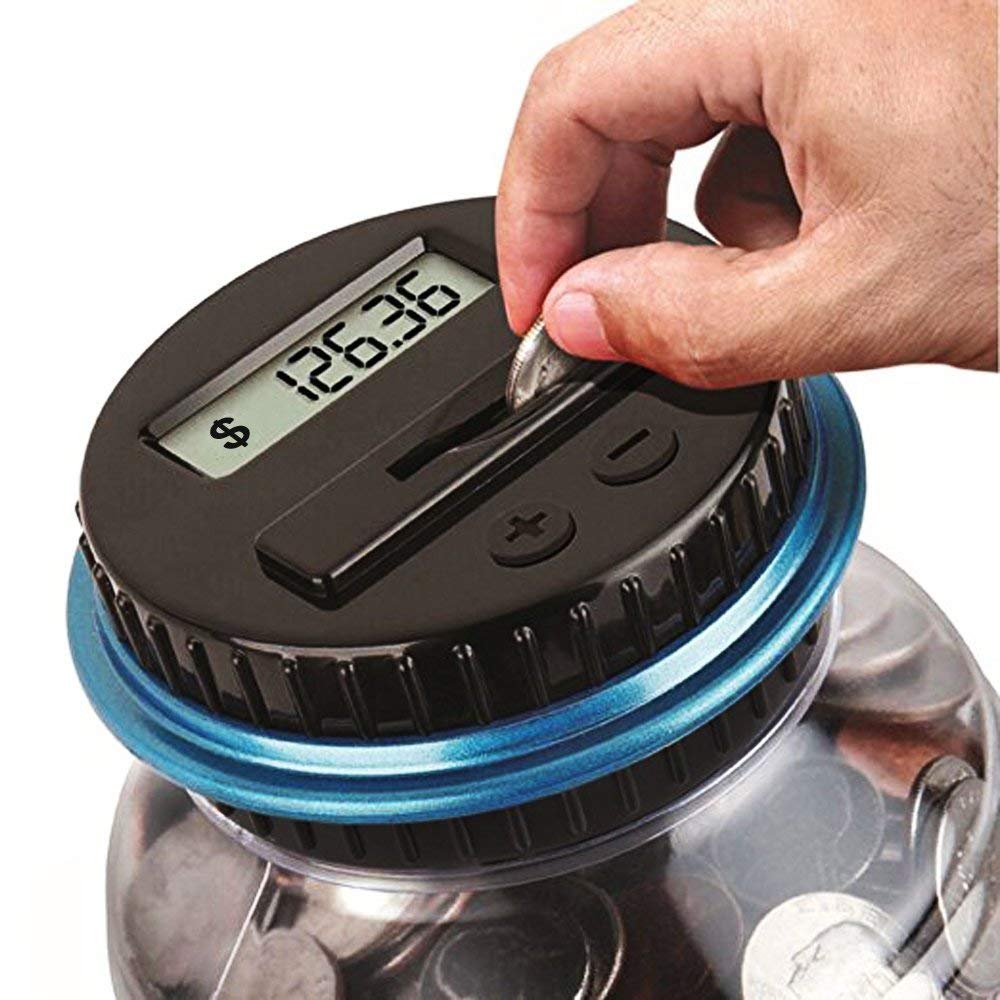 Coin Counting Plastic Bank (Ships Free)