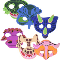 12 - Foam Dinosaur Masks - Wholesale Vending Products