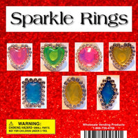 250 Sparkle Rings In 2" Capsules - Wholesale Vending Products