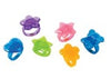 144 Assorted Design Kids Glitter Rings - Wholesale Vending Products