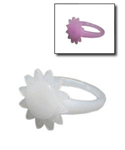 24 Color Changing UV Sunburst Rings - Wholesale Vending Products