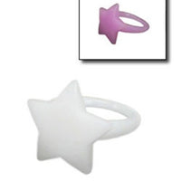 24 Color Changing UV Star Rings - Wholesale Vending Products