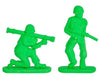 24 - Assorted Green Army Men Eraser Figures - Wholesale Vending Products