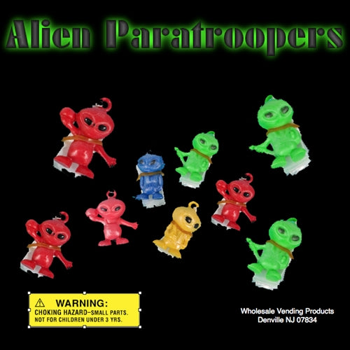 250 Alien Paratroopers in 2" Capsules - Wholesale Vending Products