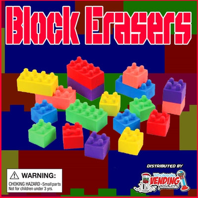 250 Buildable Block Erasers - 2
