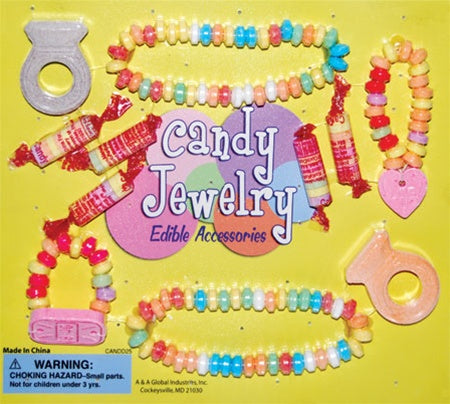 250 Pieces Of Edible Candy Jewelery In 2" Capsules - Wholesale Vending Products