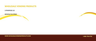 100 Color Custom Envelopes - Wholesale Vending Products