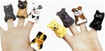 24 Cat & Dog Finger Puppets - Wholesale Vending Products