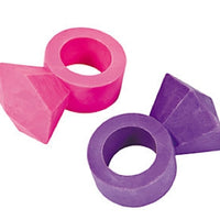 12 Diamond Ring Erasers - Wholesale Vending Products
