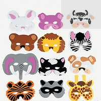 12 Foam Animal Masks - Wholesale Vending Products
