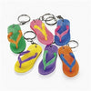 12 Plastic Flip Flop Keychains - Wholesale Vending Products