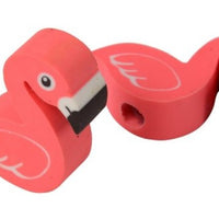 12 Flamingo Pencil Top Erasers - Wholesale Vending Products