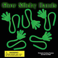 250 Glow Sticky Hands - 2" - Wholesale Vending Products
