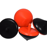 12 Black and Orange Spinning Tops - Wholesale Vending Products