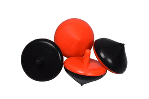 12 Black and Orange Spinning Tops - Wholesale Vending Products