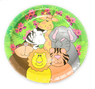 24 - Zoo Animal Paper Party Plates 9