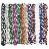 48 Metallic Beaded Necklace Assortment - Wholesale Vending Products