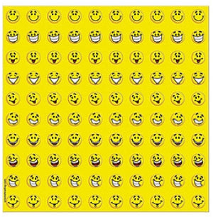 800 Mini Smile Stickers - Wholesale Vending Products