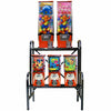 Medium Black Vending Rack Mounts 2 Large & 3 Small Vendors or 6 Small Vendors - Wholesale Vending Products