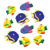 144 Neon Fish Erasers - Wholesale Vending Products
