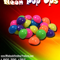 250 Neon Pop Ups - 1" - Wholesale Vending Products