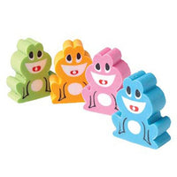 12 Open Mouth Frog Erasers - Wholesale Vending Products