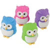 12 Owl Erasers - Wholesale Vending Products