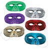 24 Plastic Metallic Half Masks - Wholesale Vending Products