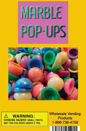250 Marble Pop-Ups Toys In 1" Acorn Capsules - Wholesale Vending Products