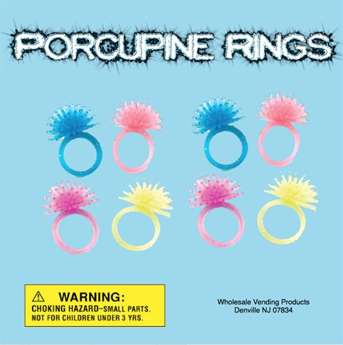 250 Porcupine Rings In 2" Capsules - Wholesale Vending Products