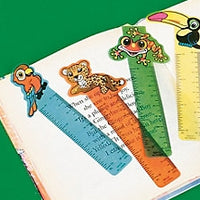 48 Rainforest Ruler Bookmarks - Wholesale Vending Products