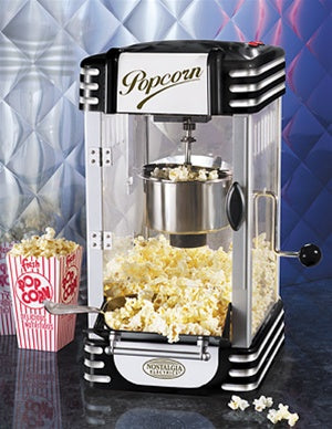 Retro Series Black Kettle Popcorn Maker - Wholesale Vending Products