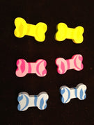 36 Swirl Dog Bone Erasers - Wholesale Vending Products