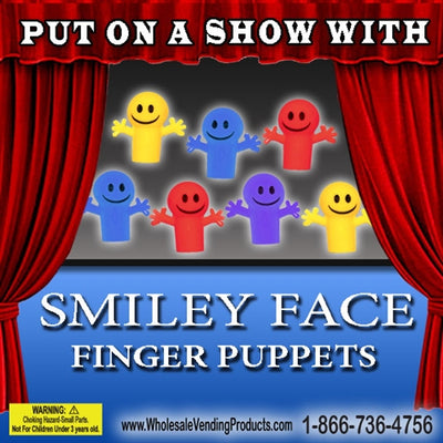 250 Smile Face Finger Puppets - 2