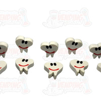 48 Smile Face Teeth Erasers - Wholesale Vending Products