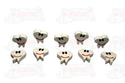 48 Smile Face Teeth Erasers - Wholesale Vending Products