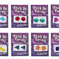 144 Pairs Stick On Earrings Gems - Wholesale Vending Products