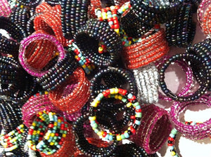 144 - 6 Row Seed Bead Ring - Wholesale Vending Products