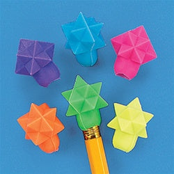 144 Star Eraser Pencil Toppers - Wholesale Vending Products