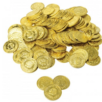 144 Gold Doro Plastic Reward Coins - Wholesale Vending Products