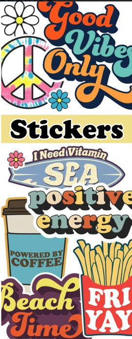 300 Good Vibes Stickers in Folders