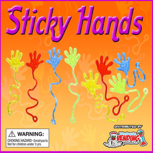 250 Large Sticky Hands In 2" Capsules