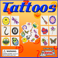 250 2" Capsuled Tattoos - Wholesale Vending Products