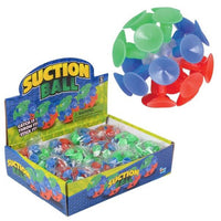 12 - Multicolor Suction Cup Balls 2"